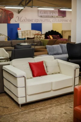 Диван двойной Кватро Елепхант текстиле легенд Молочный / Elephant textile legend_1