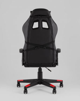 Кресло спортивное ТопЧаирс Варден черно-красный / TopChairs Warden_4