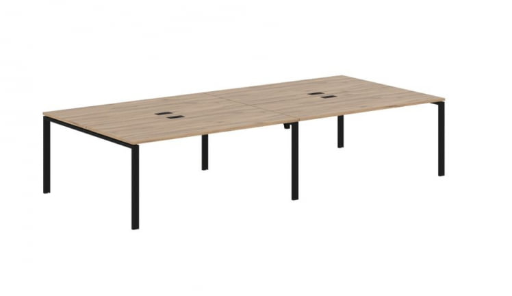 Бенч-система 4-местная ЕДИС ЕУВСТ 3516 Дуб Денвер светлый Черный / EDIS EUWST_0