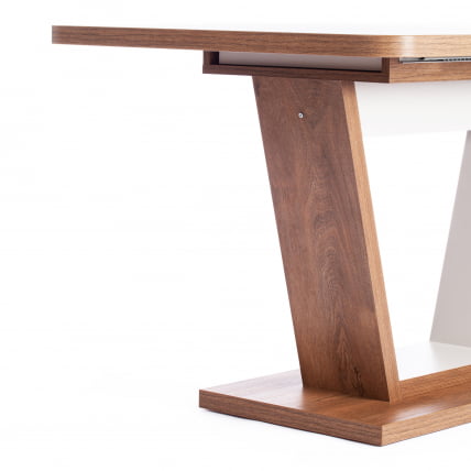 Стол обеденный ВОКС ЛДСП, 132-172кс85кс75,5 см, Дуб Канзас/Пепел / VOX 132-172x85x75,5_10