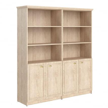 Шкаф высокий 2-х секционный с малыми дверьми РХC 180.5 Дуб Девон / RHC_0