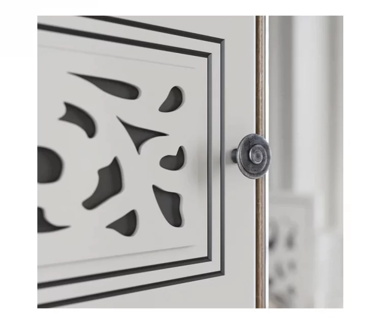 Набор мебели для спальни Мадлен №1 Дуб сонома светлый Ясень белый Золото_1