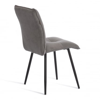 Стул обеденный Свеет флок , 46х55х88, серый/черный, 29 / Sweet_2