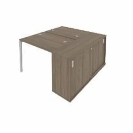 Рабочая станция с опорным шкафом-купе Метал СйстемБ.Б.РС-СШК-1.1 Вяз/Серый / Metal SystemБ.Б.РС-СШК-1.1_0