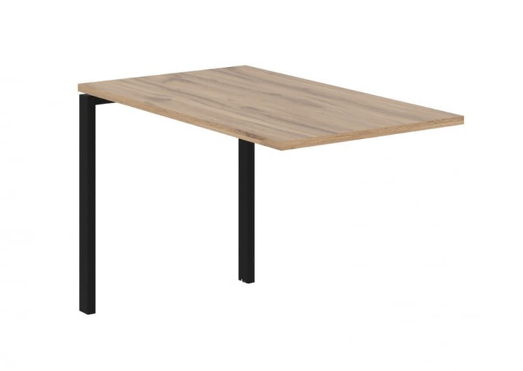 Брифинг-приставка ЕДИС ЕУБ 1167 Дуб Денвер светлый Черный / EDIS EUB_0