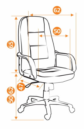 Кресло руководителя СН747 черный 36-6_3
