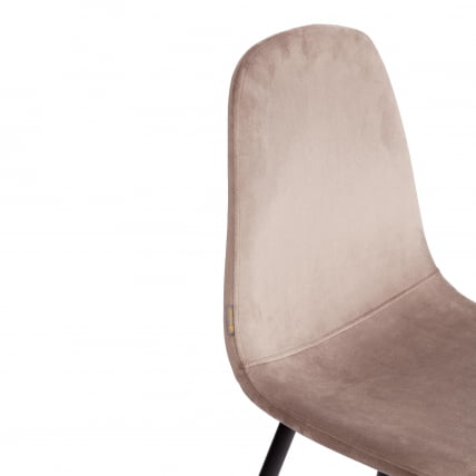 Стул БРЕЕЗЕ (мод. ДЖСC-58) Велюр/металл , 44 х 53 х 86 см, коффее (кофейный) ХЛР 9 / черный / BREEZE (mod. JSC-58) coffee HLR_7