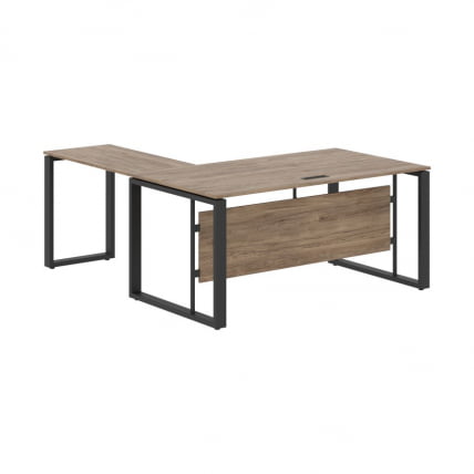 Стол с боковой приставкой ЕНИО ЕCТ 1619 Кария Пальмира/Антрацит / ENIO ECT_0