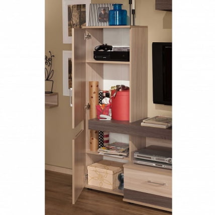 Шкаф для одежды и белья Маиолика 8 Ясень Шимо светлый-Ясень Анкор темный / Maiolica_1