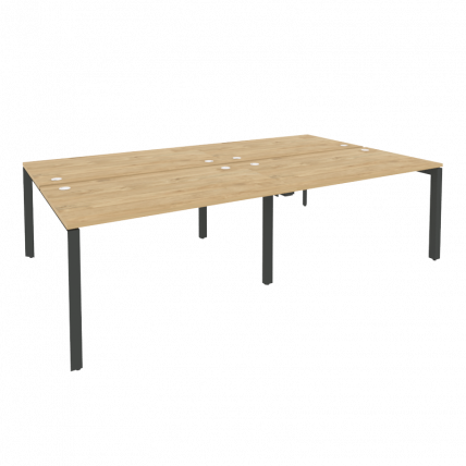 Рабочая станция на П-образном м/к ОНИКС О.МП-Д.РС-4.3.8 Тиквуд Светлый/Антрацит / ONIX O.MP-D.RS-4.3.8_0