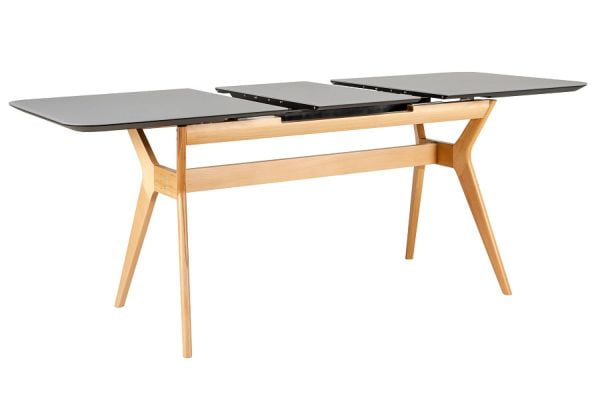 Стол раскл. Нарвик Гласс 120-150 Аутоматиc Натур/Дэрк матте гласс / Glass Automatic Natur/Dark matte glass_12