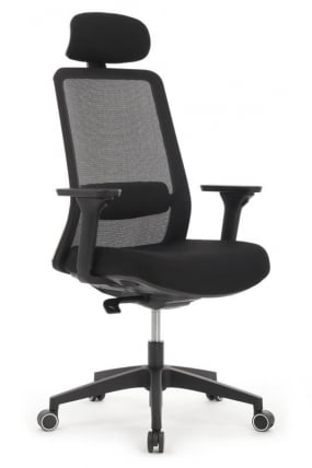 Кресло Ворк W-218C БЛАCК Черный / Work BLACK_0
