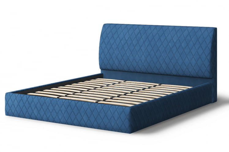 Кровать Хилтон, 2000 кс 1200 мм, синий / x_1