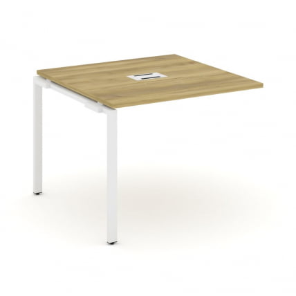 Проходной наборный элемент переговорного стола CОНCЕПТ CН.НПРГ-011 Дуб Винченцо Белый / CONCEPT CN.NPRG-011_0
