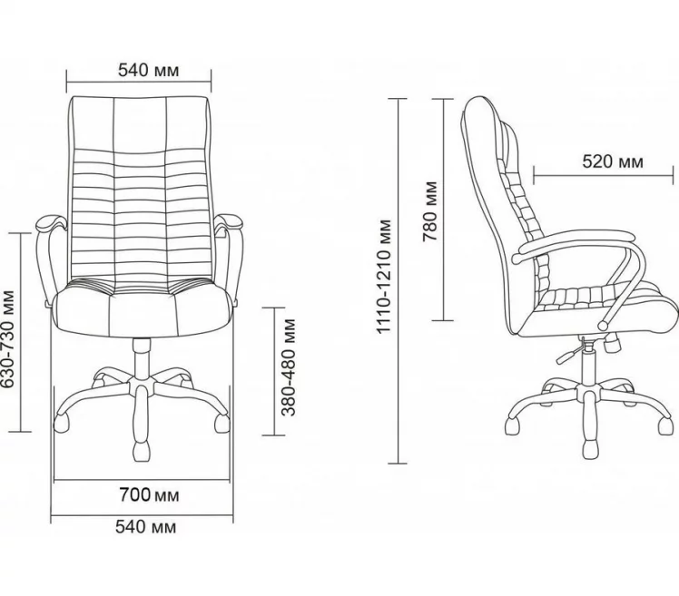 Кресло АВ 104 (Аналог Атлант) кож/зам бежевый / AV_1