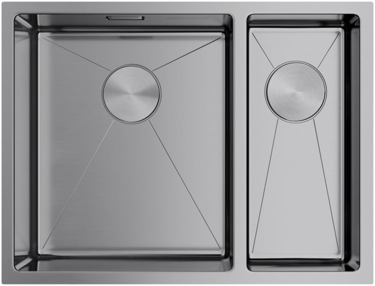 Мойка Омоикири Таки 58-2-У/Иф-Ин-Л Нерж.Сталь/Нержавеющая Сталь / Omoikiri Taki 58-2-U/If-In-L_0