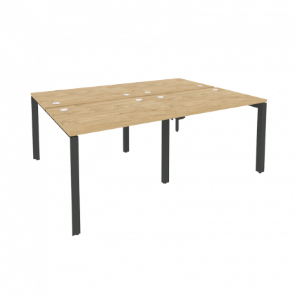 Рабочая станция на П-образном м/к ОНИКС О.МП-Д.РС-4.1.7 Тиквуд Светлый/Антрацит / ONIX O.MP-D.RS-4.1.7_0