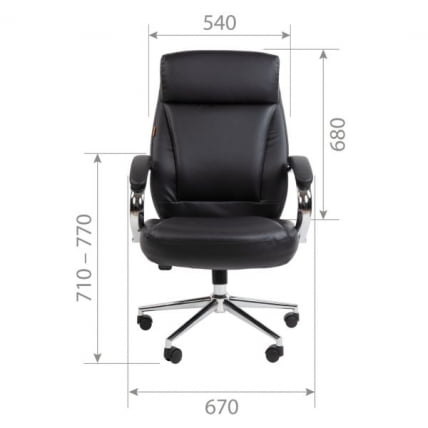 Кресло руководителя Чаирман 794 экокожа Черный / Chairman_4