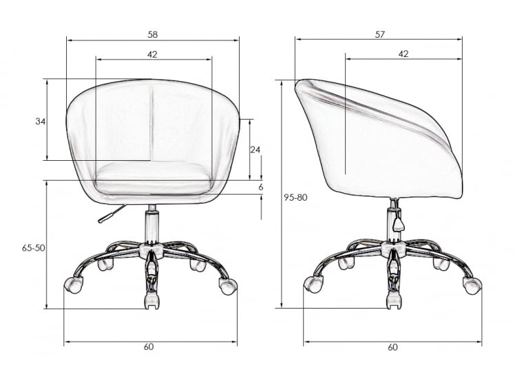 Офисное кресло для персонала ДОБРИН БОББЙ (серый) / DOBRIN BOBBY_7