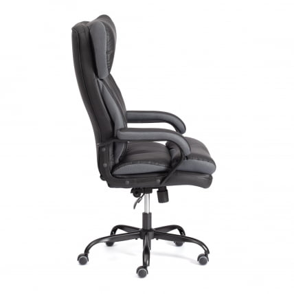 Кресло руководителя Дуке метал БЛ кож/зам/ткань, черный/серый, 36-6/12 / Duke metal BL_1