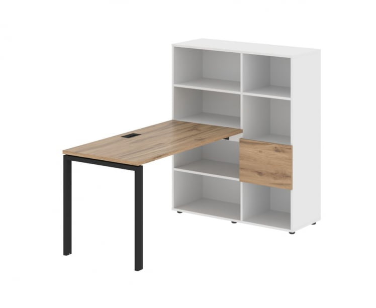 Рабочая станция ЕДИС ЕУРСТ 1113 Дуб Денвер светлый Черный Белый / EDIS EURST_0