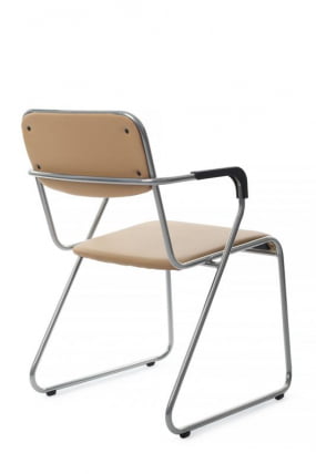 Кресло Никс Плус РCХ ОМКЛ-04 Бежевый/Металл окрашенный Хром / Nix Plus RCH OMKL-04_2