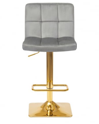Стул барный ДОБРИН ГОЛДИЕ (серый велюр (МДЖ9-75)) 2 шт / DOBRIN GOLDIE (MJ9-75))_6