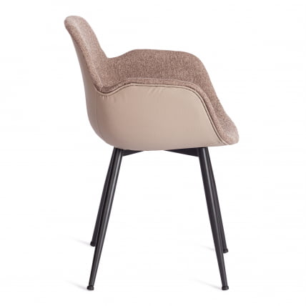 Стул ВАЛЕНТИНО (мод. ПC45-2) металл/экокожа/ткань, 55 х 58 х 81 см, Бровн (коричневый)/черный / VALENTINO (mod. PC45-2) Brown_1