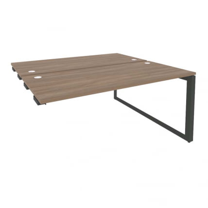 Стол-приставка двойной на О-образном м/к к опорым элем. ОНИКС О.МО-Д.СПР-4.7 Дуб Аризона/Антрацит / ONIX O.MO-D.SPR-4.7_0