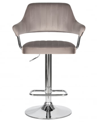 Стул барный ДОБРИН CХАРЛЙ Серый велюр МДЖ9-75 / DOBRIN CHARLY MJ9-75_5
