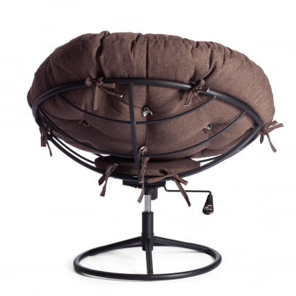 Кресло CЛОУДЕ ХОМЕ рогожка/металл, 97х98х90-96см, коричневый, 3М7-147 / CLOUDE HOME_4