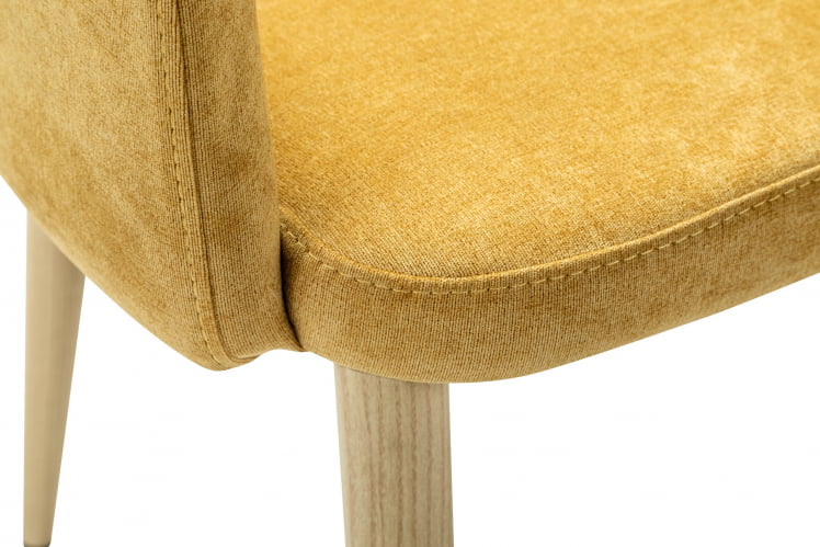 Кресло Ледгер К желтый/нат.дуб / Ledger_3