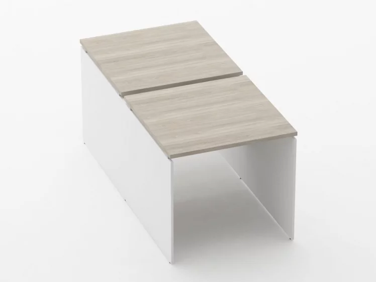 Рабочий модуль Дека ЛДСП каркас 75.165.08 Дуб Сантана светлый/Белый / Deka_0