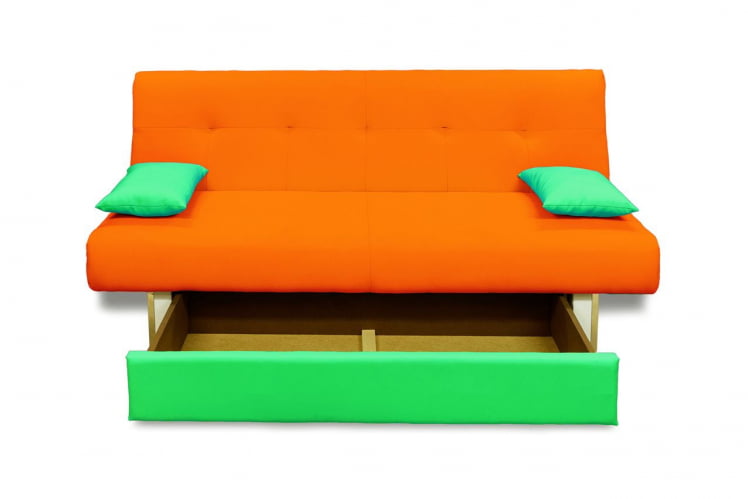Диван МАНГО 4 (2 категория) Оранжевый Зеленый / MANGO_4