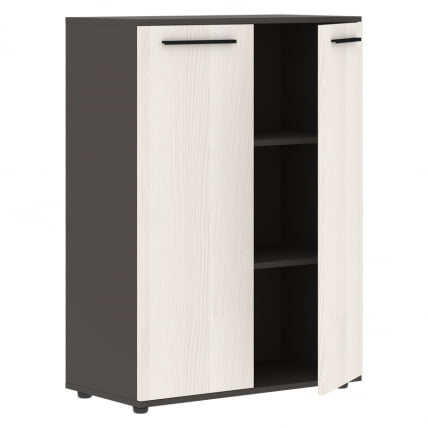 Шкаф с глухими средними дверьми ЕДИС ЕМCС 85.1 Ясень Траун Черный Мокко / EDIS EMCS_1