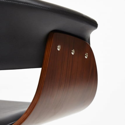 Кресло ВИМТА орех, кож/зам черный / VIMTA_5