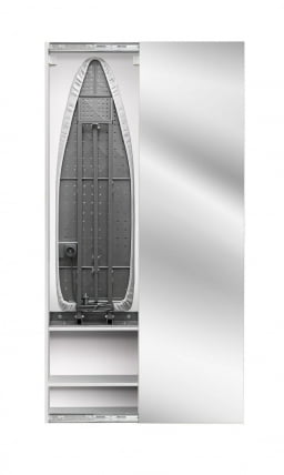 Шкаф со встроенной гладильной доской Ирон Бокс (правый, купе) Беленый дуб / Iron Box_0