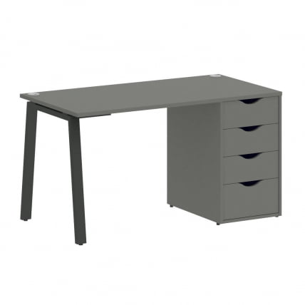Стол письменный ХОМЕ ОФФИCЕ ВР.СП-3-138.4.А Металлик/Антрацит металл / HOME OFFICE VR.SP-3-138.4.A_0