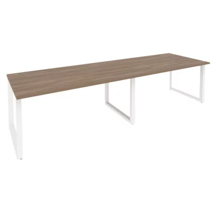 Стол переговорный (2 столешницы) ОНИКС О.МО-ПРГ-2.4 Дуб Аризона/Белый / ONIX O.MO-PRG-2.4_0