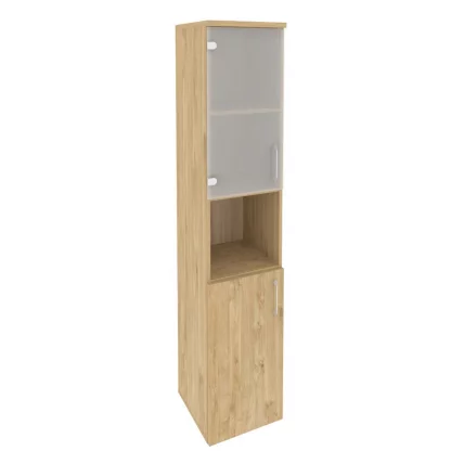 Шкаф высокий узкий левый ОНИКС О.СУ-1.4(Л) Тиквуд Светлый / ONIX O.SU-1.4(L)_0