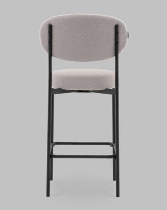 Стул полубарный Бриф ДД ПБ букле светло-серый / DD_3