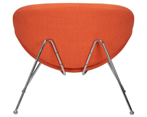 Кресло дизайнерское ДОБРИН ЕМИЛЙ (оранжевая ткань АФ, хромированная сталь) 2 шт / DOBRIN EMILY AF,_4