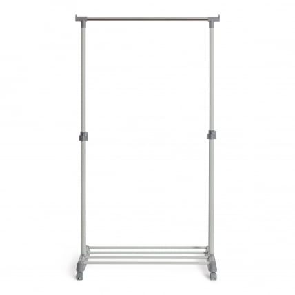 Вешалка ОДЕНТ металл, пластик, 86*44*166 см, темно-серый/светло-серый/хром / ODENT_2