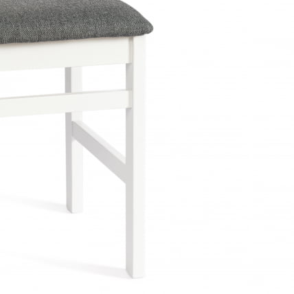 Стул СВЕДЕН Многослойная фанера, 41*40*99 см, вхите, ткань темно-серая (150) разобранный / SWEDEN white,_9