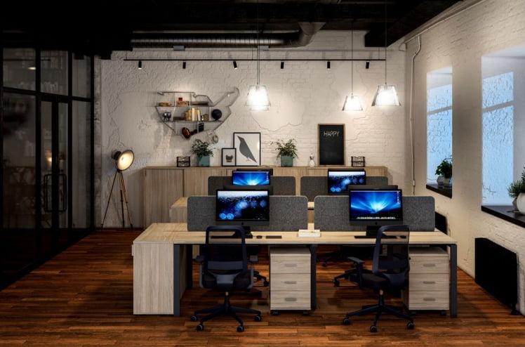 Мебель для офиса Сигма №7 Дуб светлый / Sigma_0