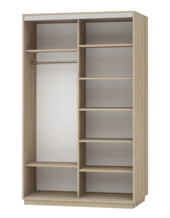 Шкаф-купе двухдверный Экспресс Дуо 1400х2400х Лондон/Ясень шимо светлый / 1400х2400h_1