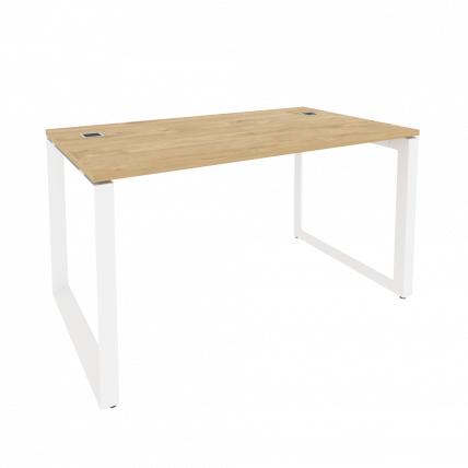 Стол рабочий руководителя на О-образном м/к ОНИКС О.МО-СРР-3.8 Тиквуд Светлый/Белый / ONIX O.MO-SRR-3.8_0