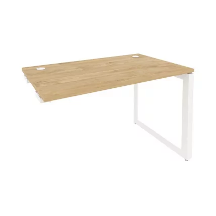 Стол-приставка на О-образном м/к к опорным элементам ОНИКС О.МО-СПР-2.7 Тиквуд Светлый/Белый / ONIX O.MO-SPR-2.7_0