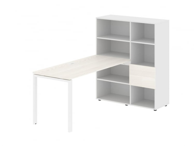 Рабочая станция ЕДИС ЕУРСТ 1115 Ясень Траун Белый Белый / EDIS EURST_0