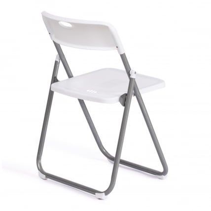 Стул складной ФОЛДЕР (мод. 3017Х) каркас: металл, сиденье/спинка: пластик, 49 кс 46.5 кс 73.5 см, вхите (белый) / грей (серый) / FOLDER (mod. 3017H) x x white grey_2